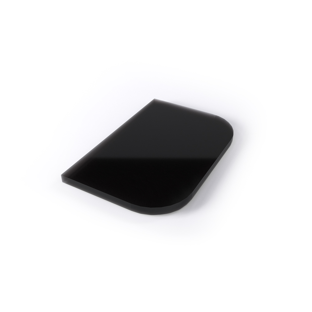 Лист стеклянный напольный Черный (Black) 600х400х8мм