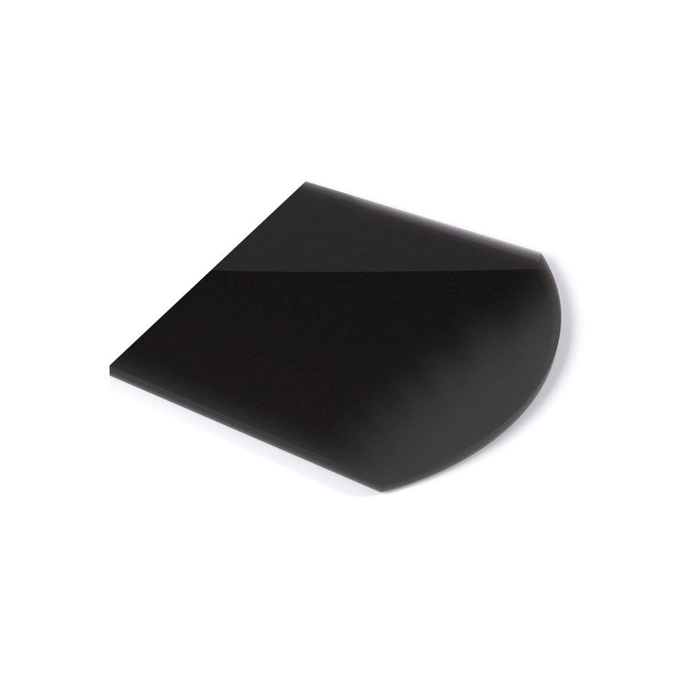 Лист стеклянный напольный Черный (Black) (1100х1100х8мм) СП-3