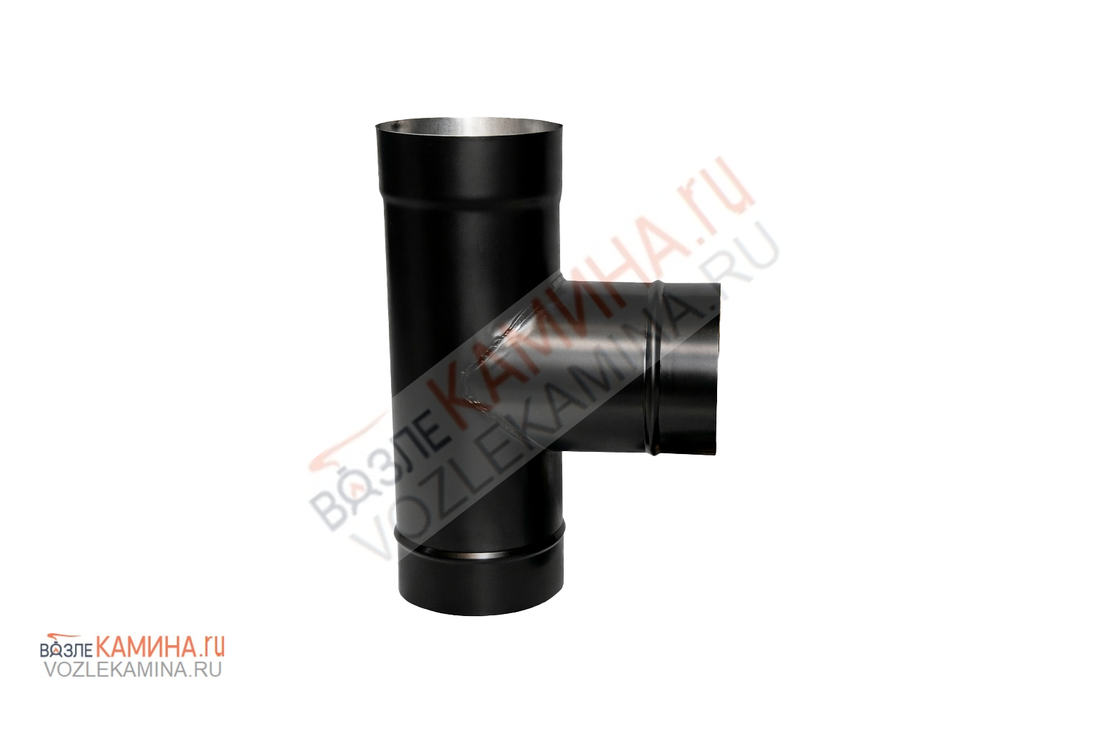 ДСС серия BLACK Тройник (моно) 90гр д250 1мм Aisi 316 заглушка в комплекте